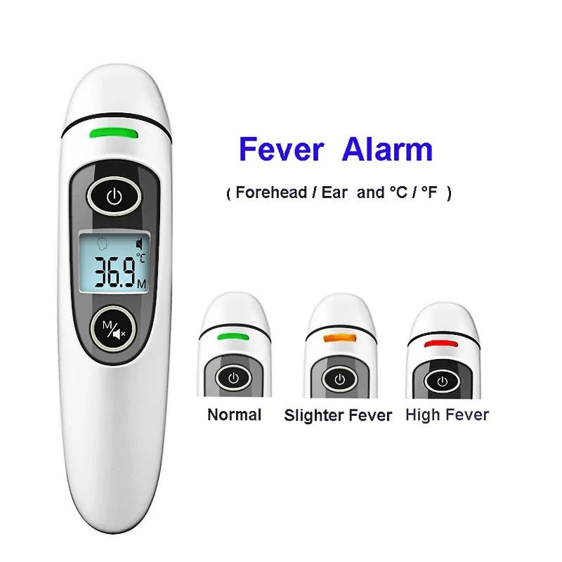 Health Care Baby Thermometer Digital Infrared IR LCD Baby Forehead and Ear Non - Contact Adult Body Fever Measurement Termometro - LegacyAxis